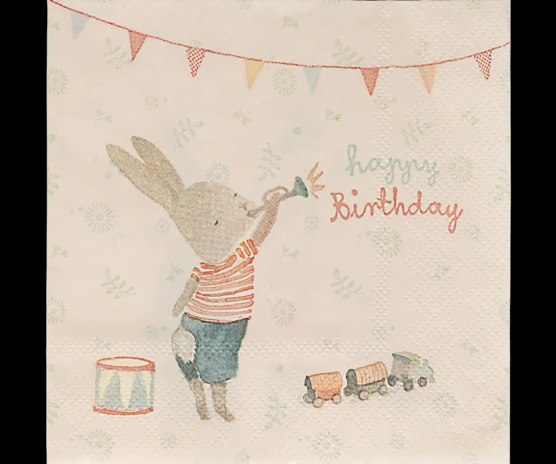 Hot Maileg Napkin, Happy day