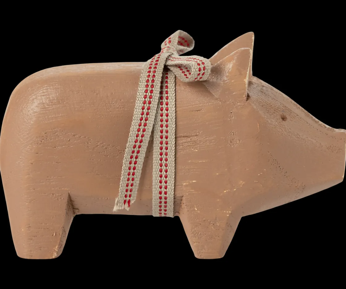 Online Maileg Pig, Small - Old rose
