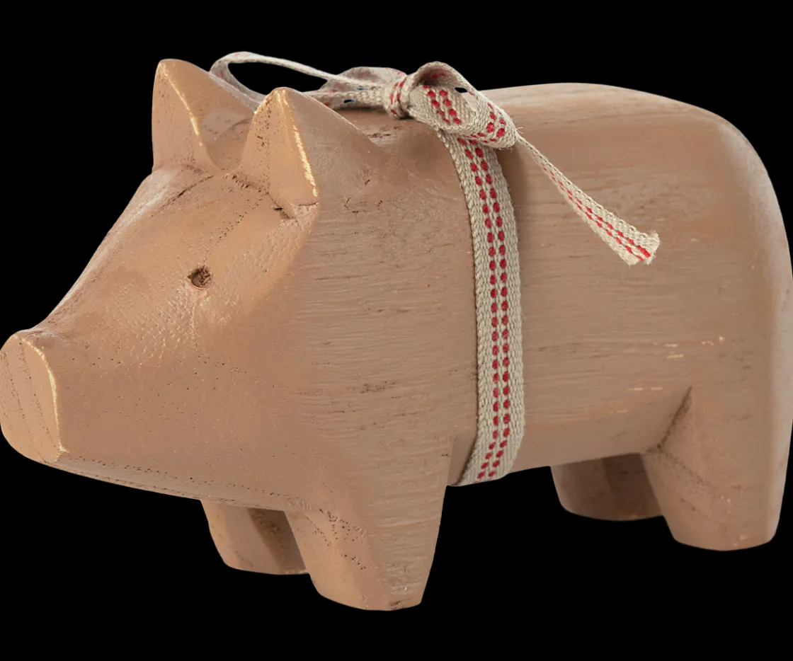 Online Maileg Pig, Small - Old rose