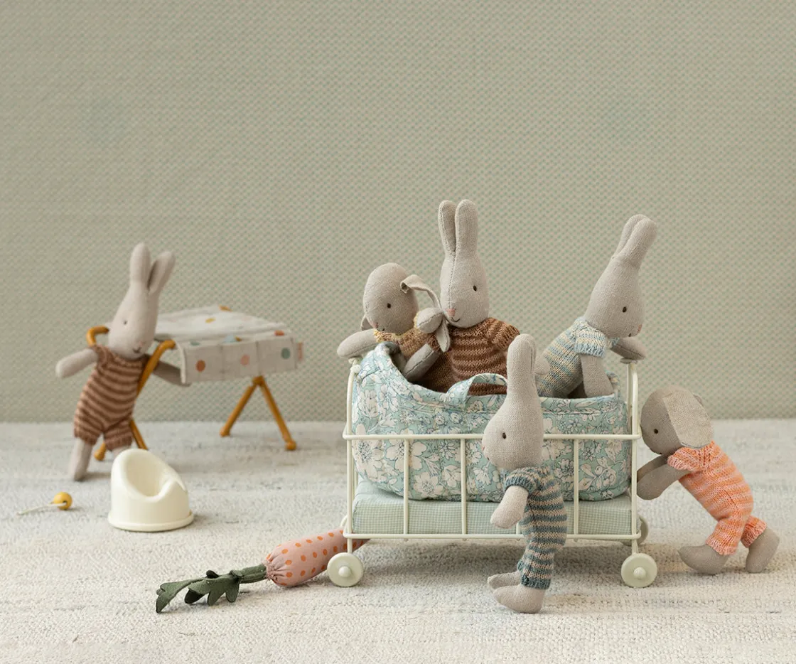 Cheap Maileg Rabbit, Micro - Blue/Sand