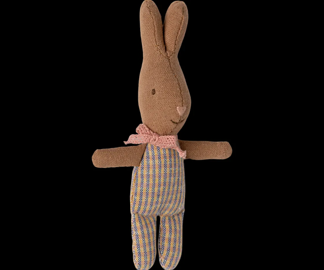 Best Maileg Rabbit, My - Rose/Blue check