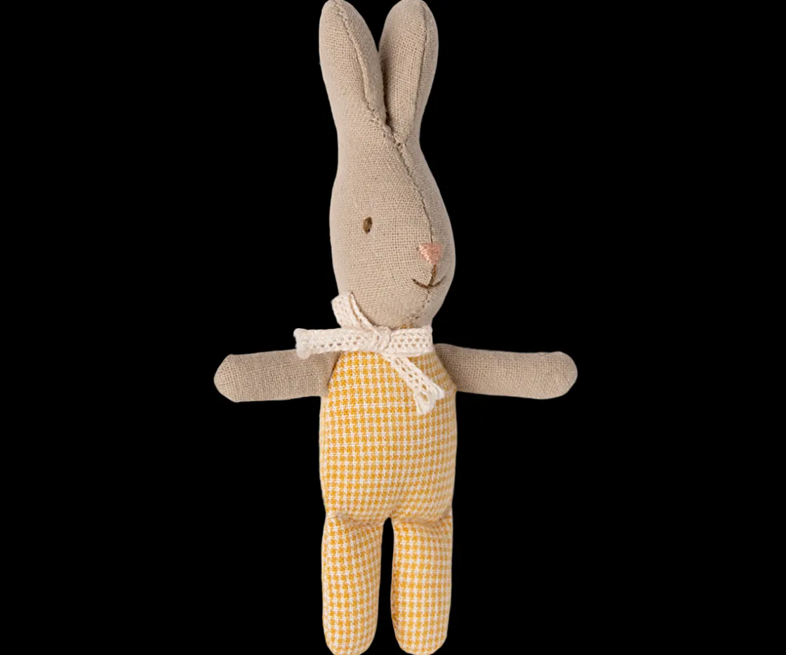 Store Maileg Rabbit, My - Yellow check