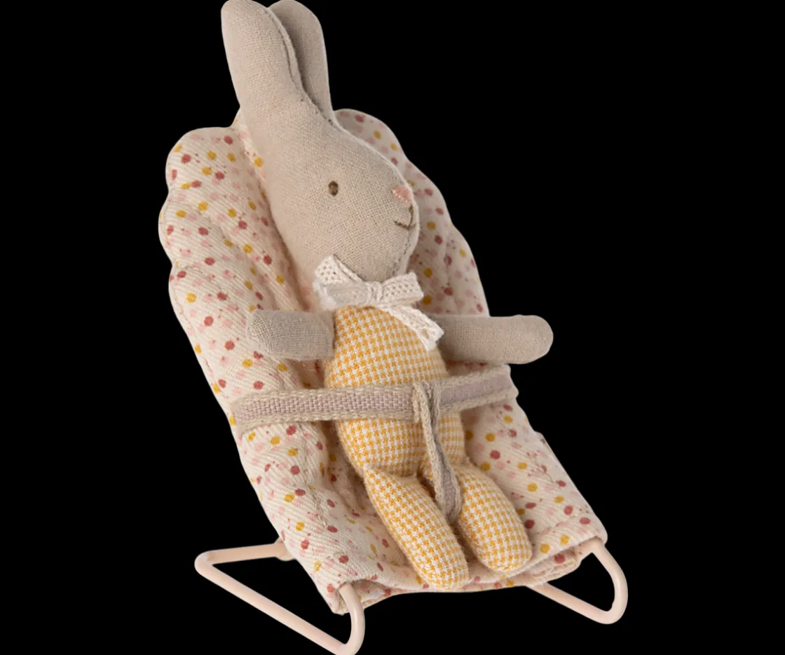 Store Maileg Rabbit, My - Yellow check