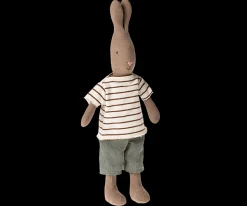 Best Sale Maileg Rabbit size 2, Brown - Striped blouse and pants