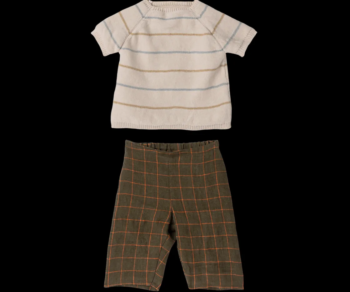 Sale Maileg Rabbit size 5, Pants and knitted sweater