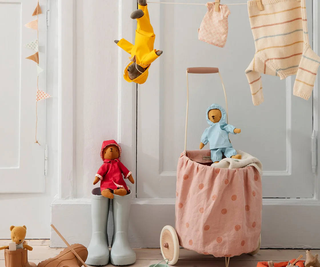 Discount Maileg Rain coat w. hat, Teddy mum