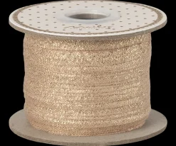 New Maileg Ribbon, 25 m - Vintage rose/Gold