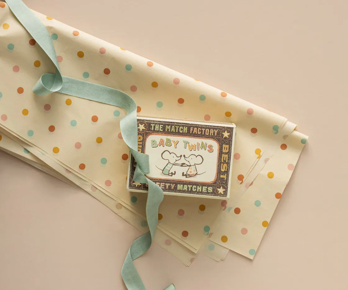 Hot Maileg Ribbon, W: 18 mm x L: 10 m - Dusty mint
