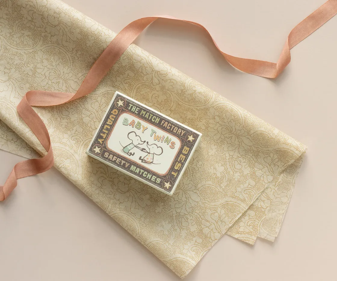 Clearance Maileg Ribbon, W: 18 mm x L: 10 m - Peach rose