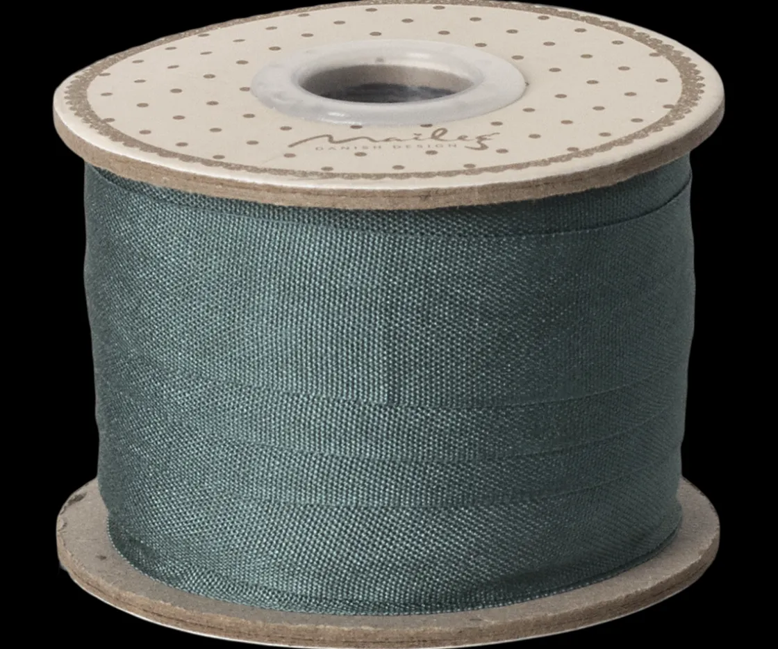 Store Maileg Ribbon, W: 18 mm x L: 10 m - Petrol