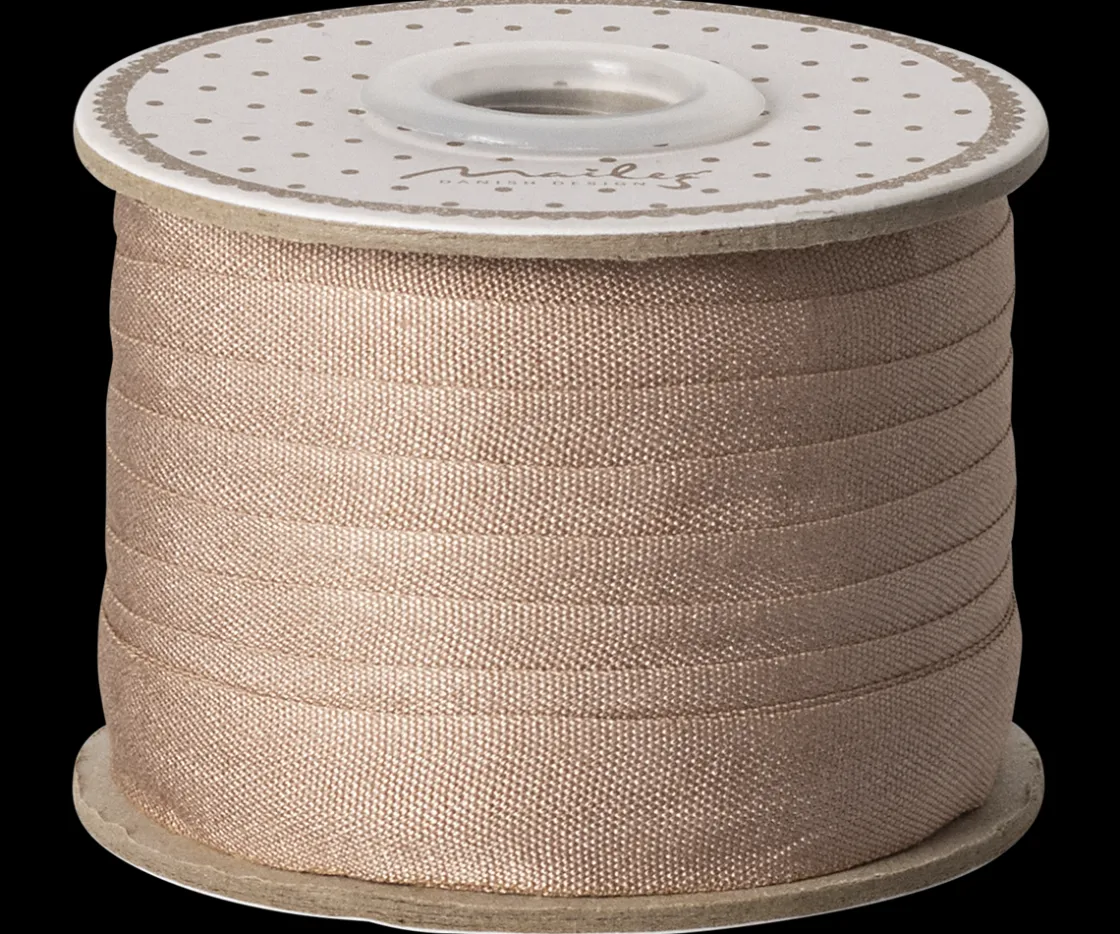 Hot Maileg Ribbon, W: 13 mm x L: 10 m - Soft brown