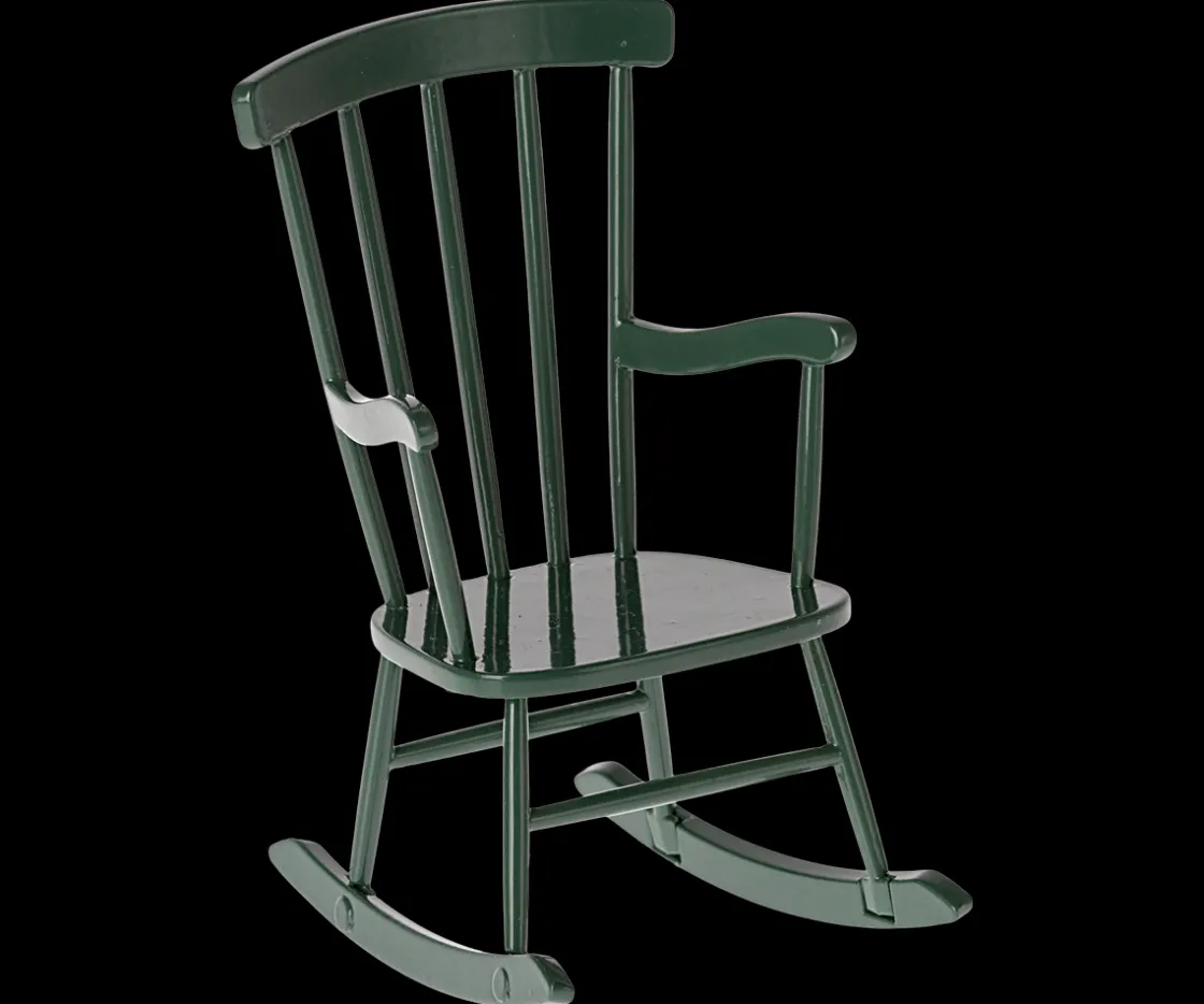 Best Sale Maileg Rocking chair, Mouse - Dark green