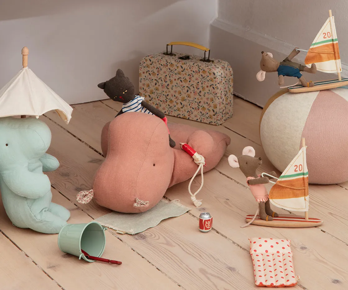 Flash Sale Maileg Safari friends, Hippo, Medium - Old rose