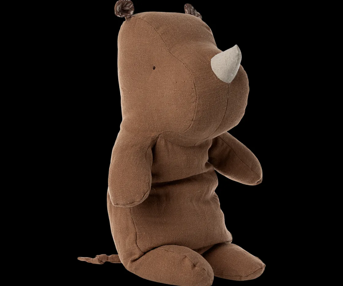 Best Sale Maileg Safari friends, Rhino, Medium - Chocolate