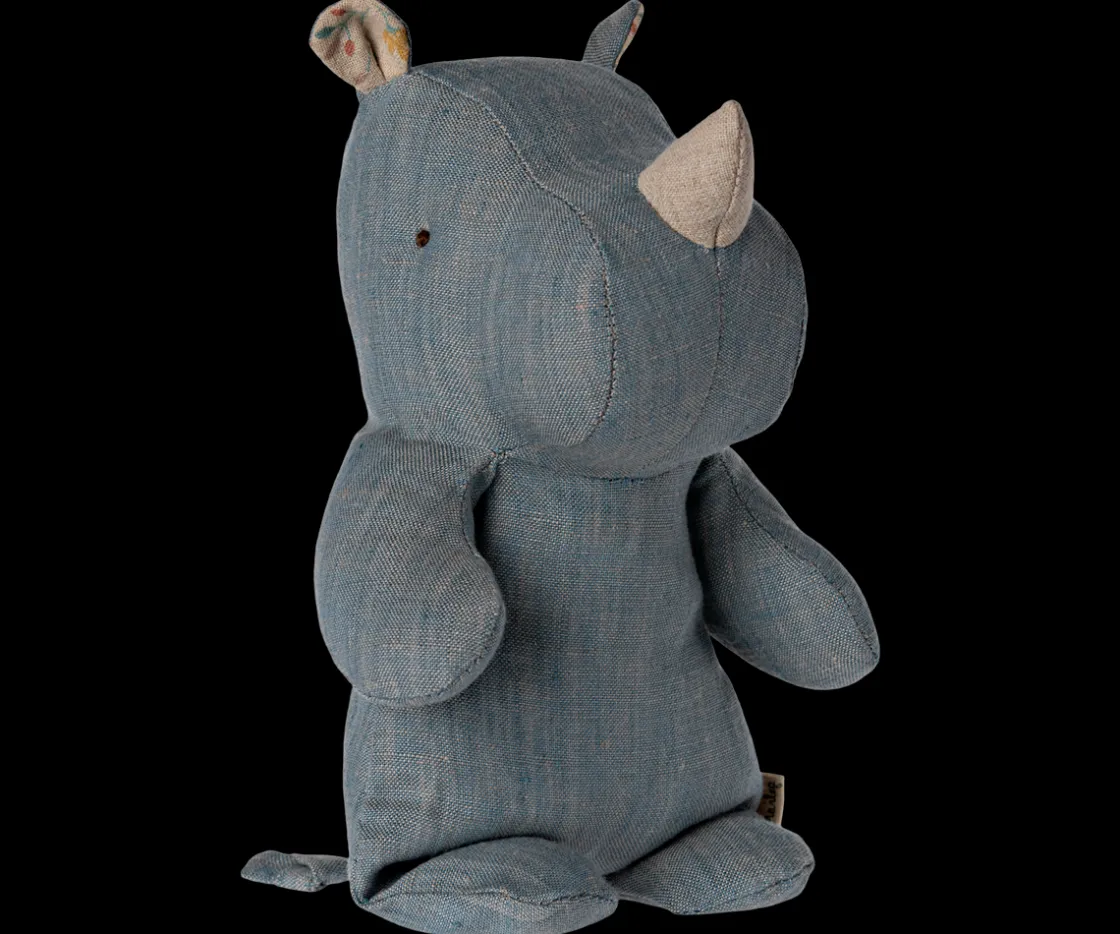 New Maileg Safari friends, Small rhino - Blue/Sand