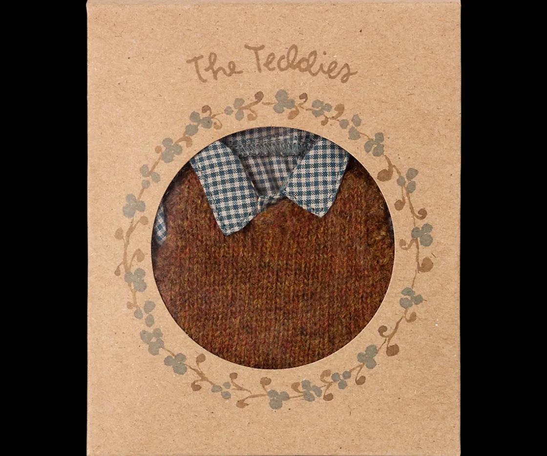 Best Maileg Shirt, slipover and pants, Teddy dad