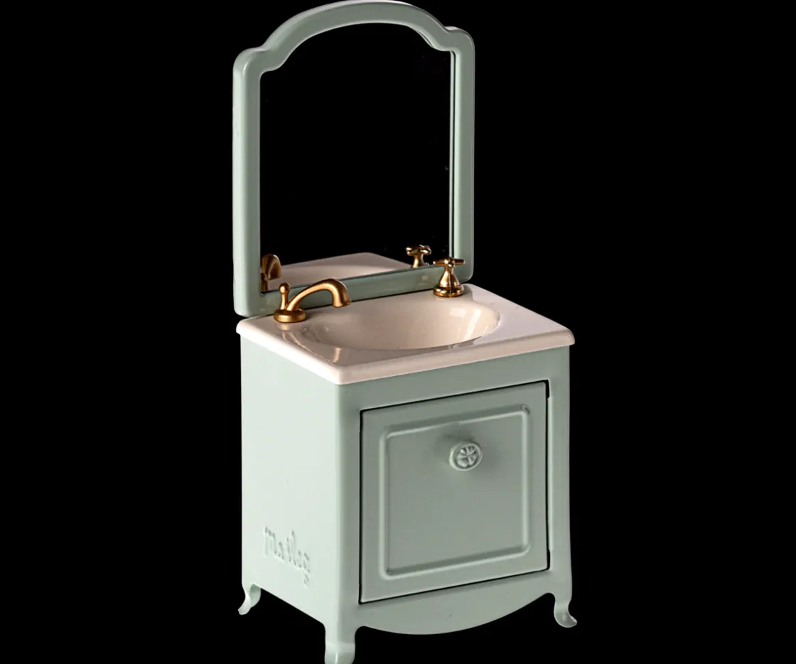 Shop Maileg Sink dresser, Mouse - Mint