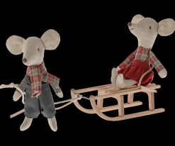 Store Maileg Sled, Mouse
