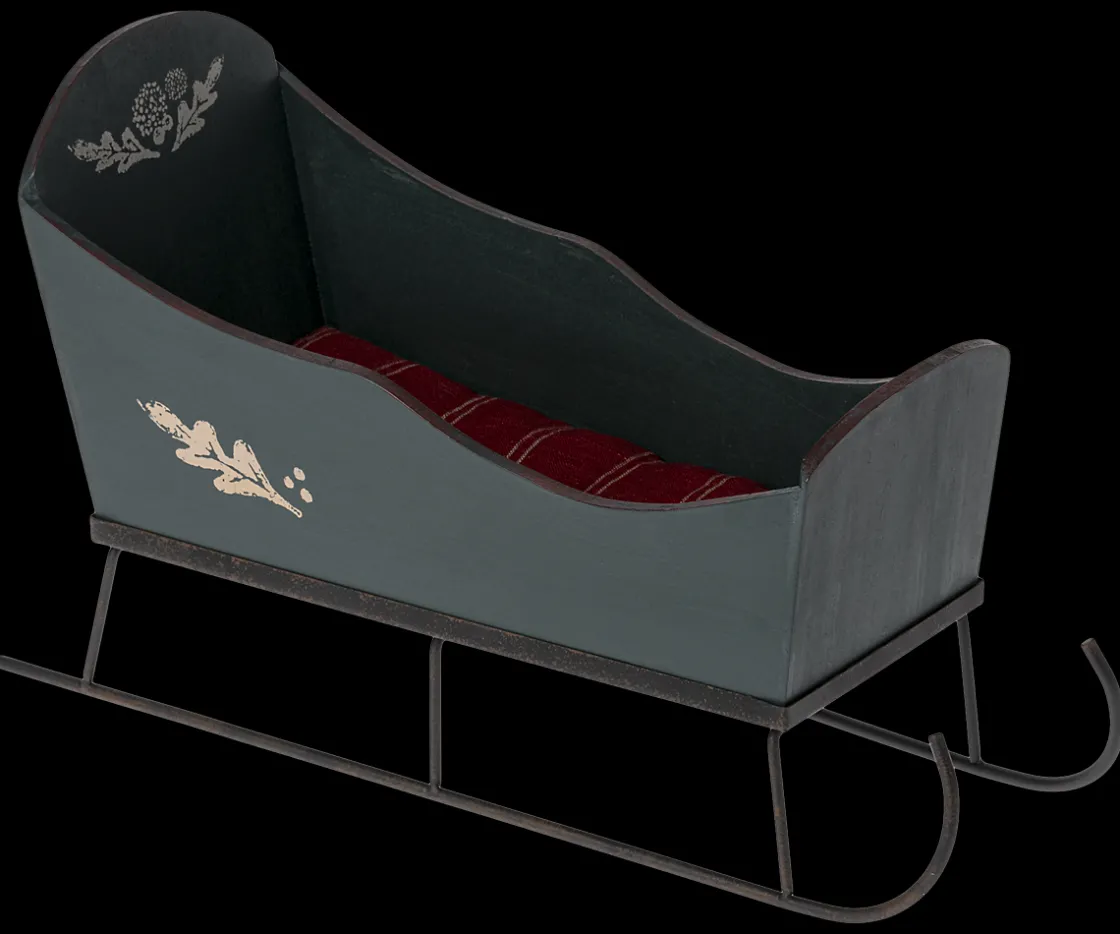 New Maileg Sleigh, Medium - Green