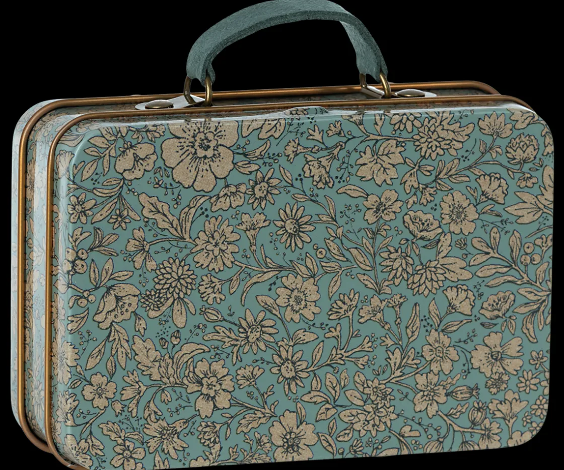New Maileg Small suitcase, Blossom - Blue