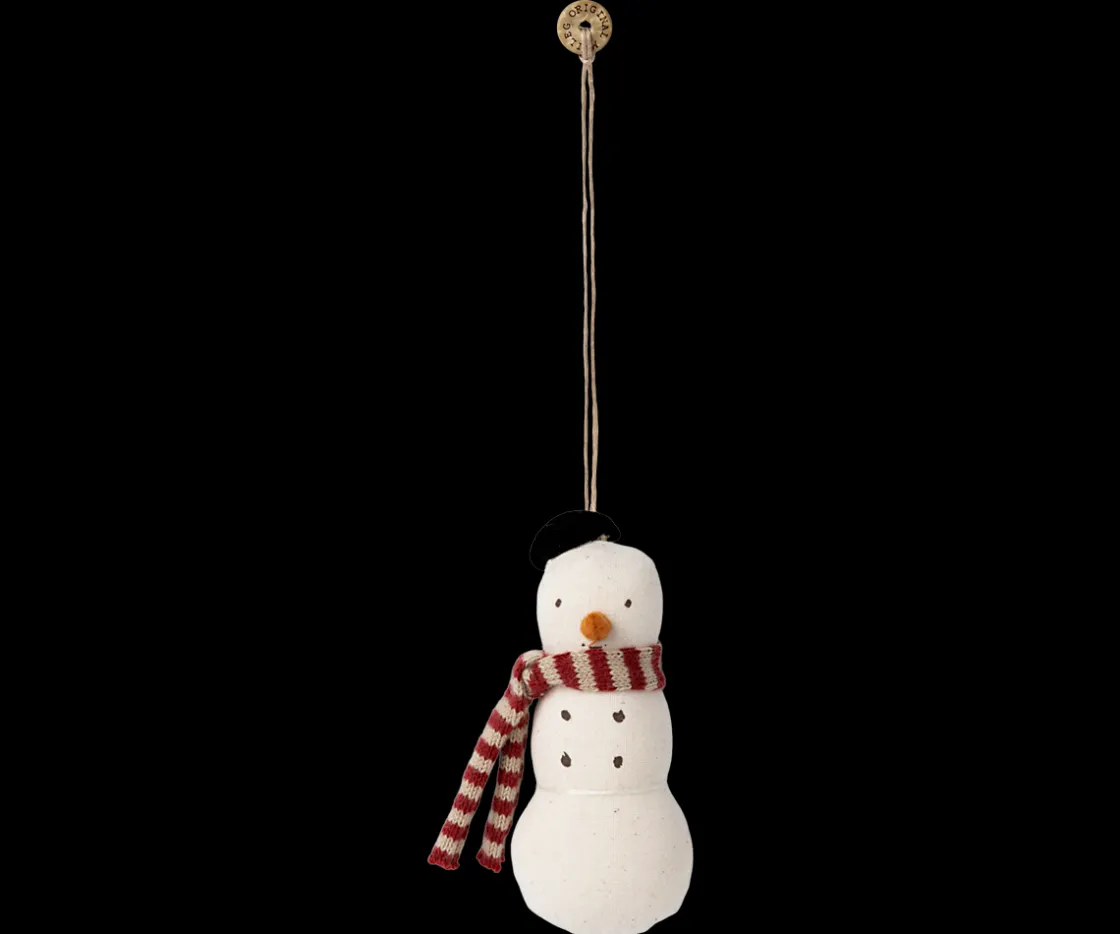 Cheap Maileg Snowman ornament - Red