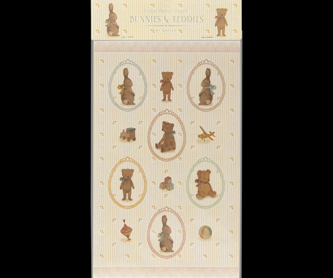 Best Maileg Sticker sheet, Bunnies and Teddies