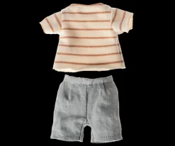 Hot Maileg Striped blouse and shorts, Size 1