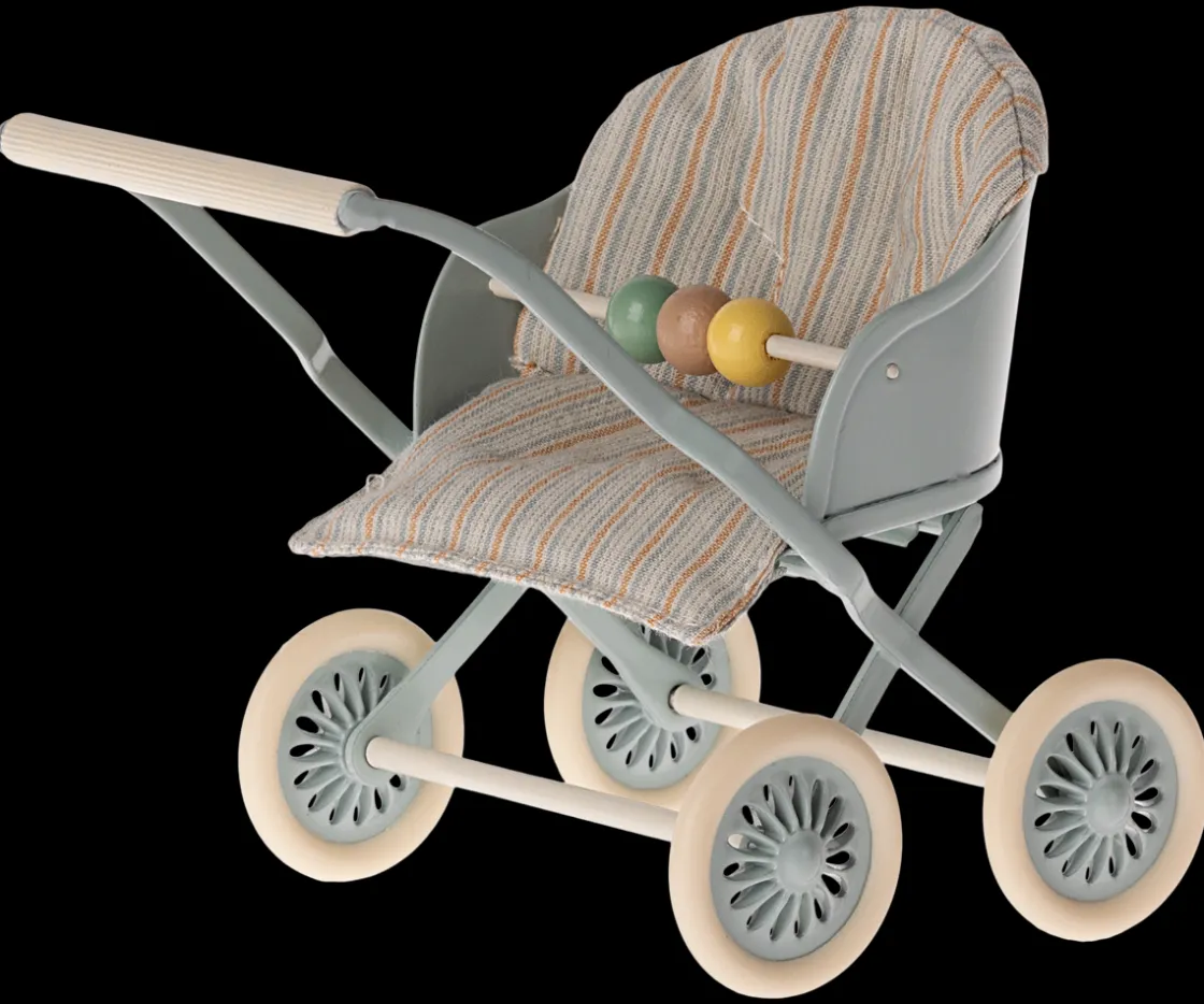 Best Sale Maileg Stroller, Baby - Blue