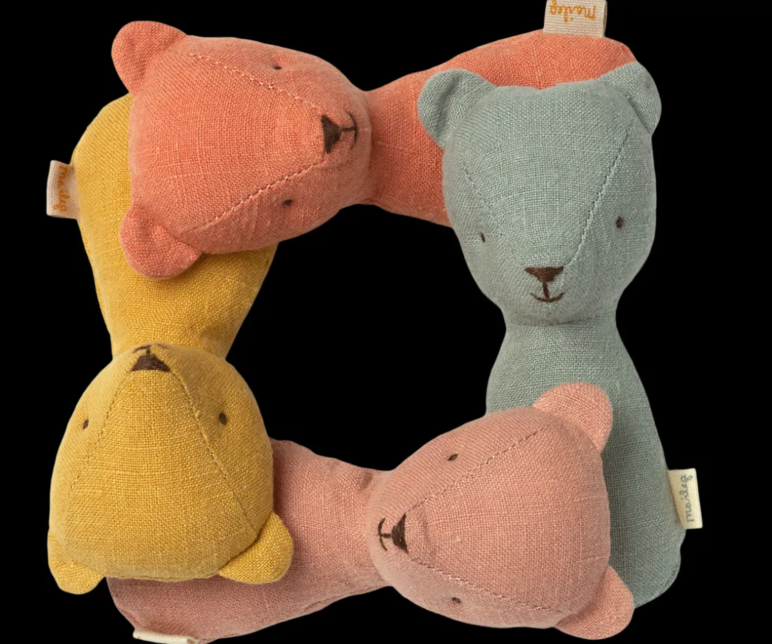 New Maileg Teddy rattle - Dusty coral