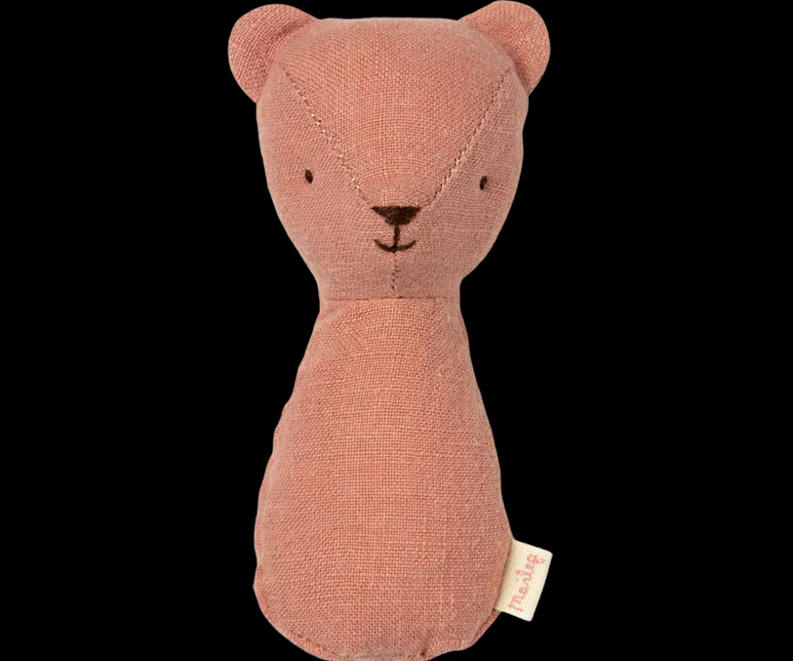 Outlet Maileg Teddy rattle - Old rose