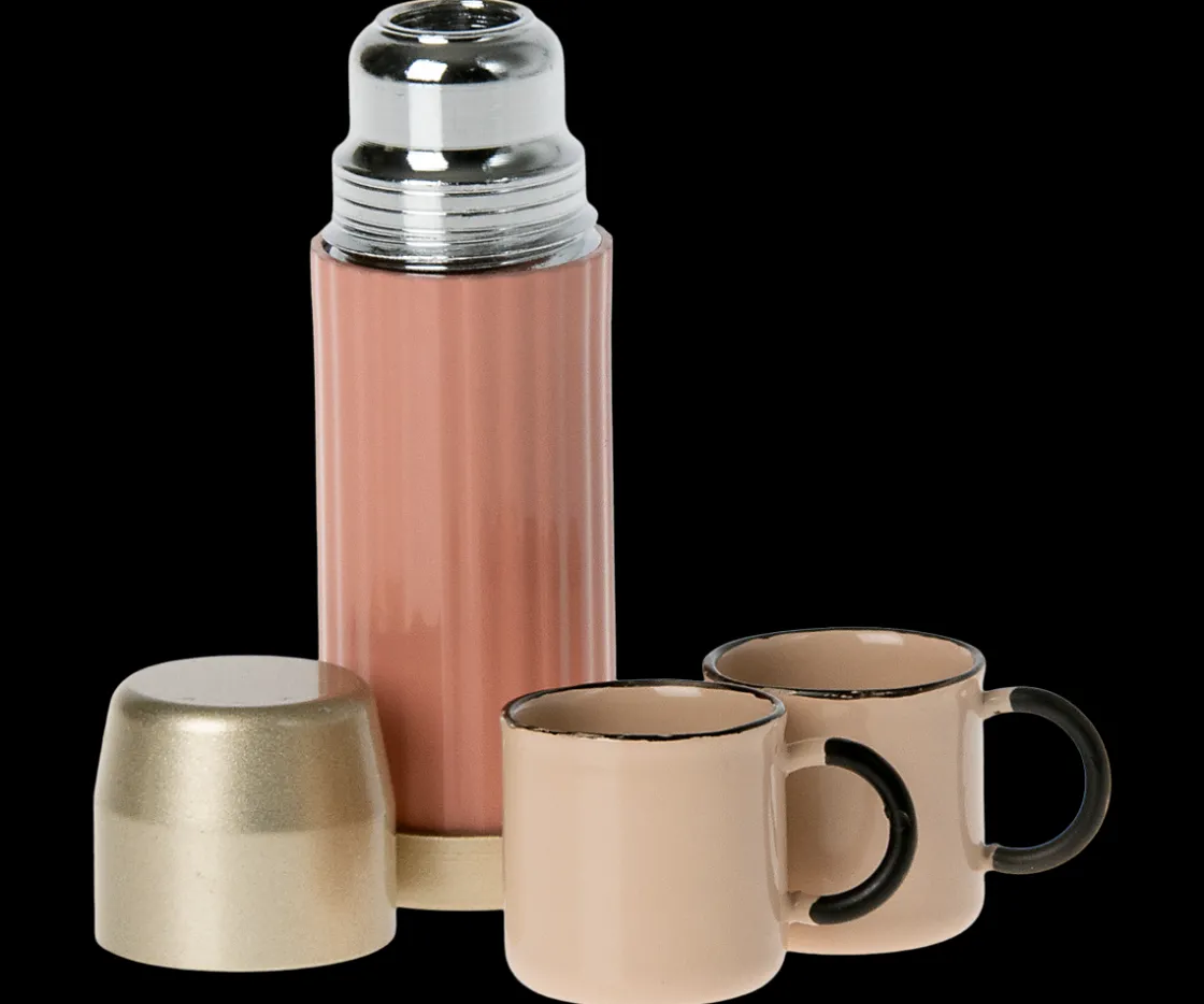 Sale Maileg Thermos and cups - Soft coral