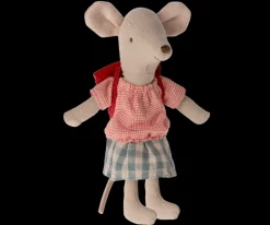 Store Maileg Tricycle mouse, Big sister - Red