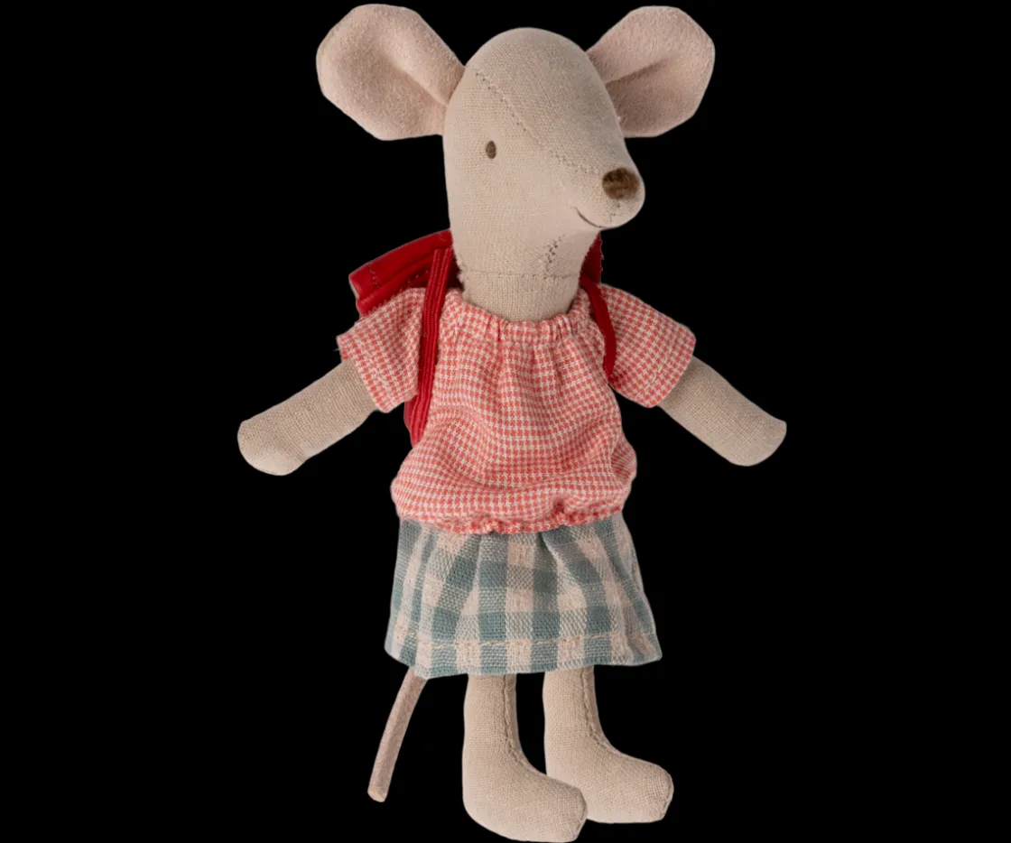 Store Maileg Tricycle mouse, Big sister - Red