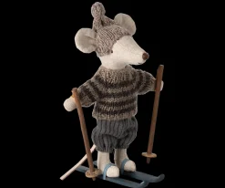 Flash Sale Maileg Winter mouse with ski set, Big brother - Grey