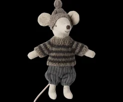 Flash Sale Maileg Winter mouse with ski set, Big brother - Grey