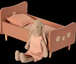 New Maileg Wooden bed, Mini - Rose