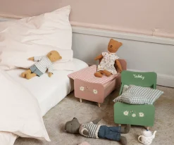Outlet Maileg Wooden bed, Teddy mom - Rose