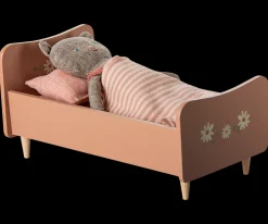 Hot Maileg Wooden bed w/kitten - Rose