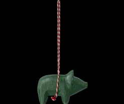 Cheap Maileg Wooden ornament, Pig - Dark green